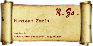 Muntean Zsolt névjegykártya